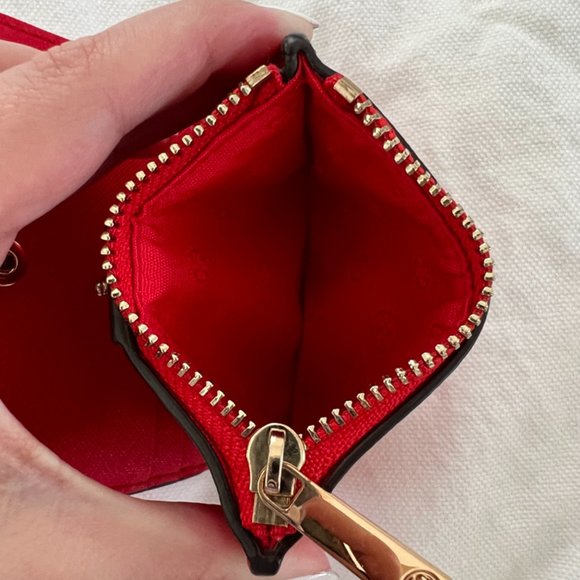 Red Tory Burch Bi-Fold Wallet - Picture 3 of 4